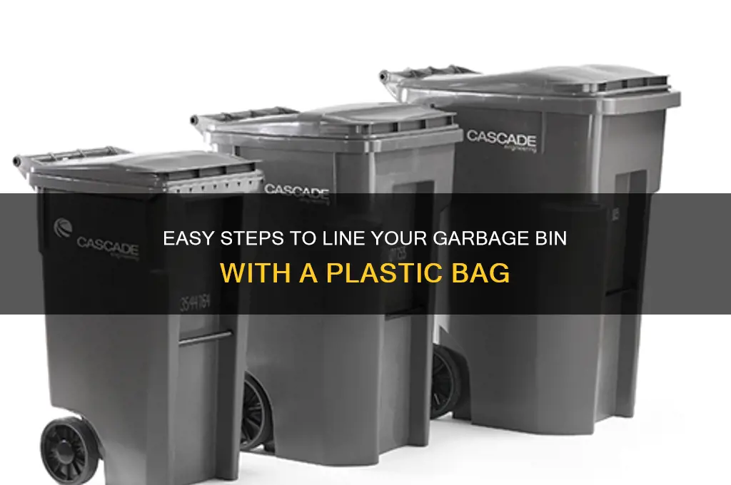 how to line garbage bin with plastic bag