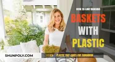 Hanging Basket Hack: Line with Plastic for Easy Care