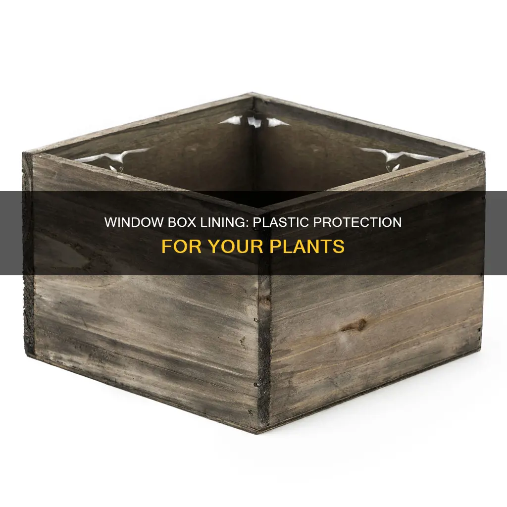 how to line window boxes wit plastic