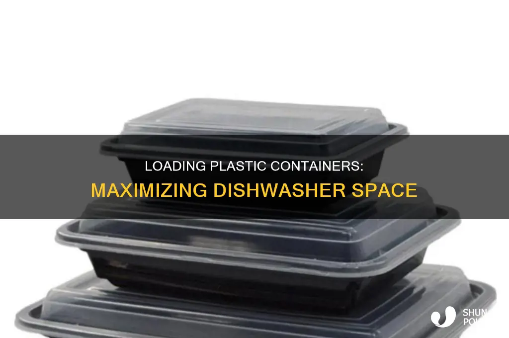 how to load plastic containers in dishwasher