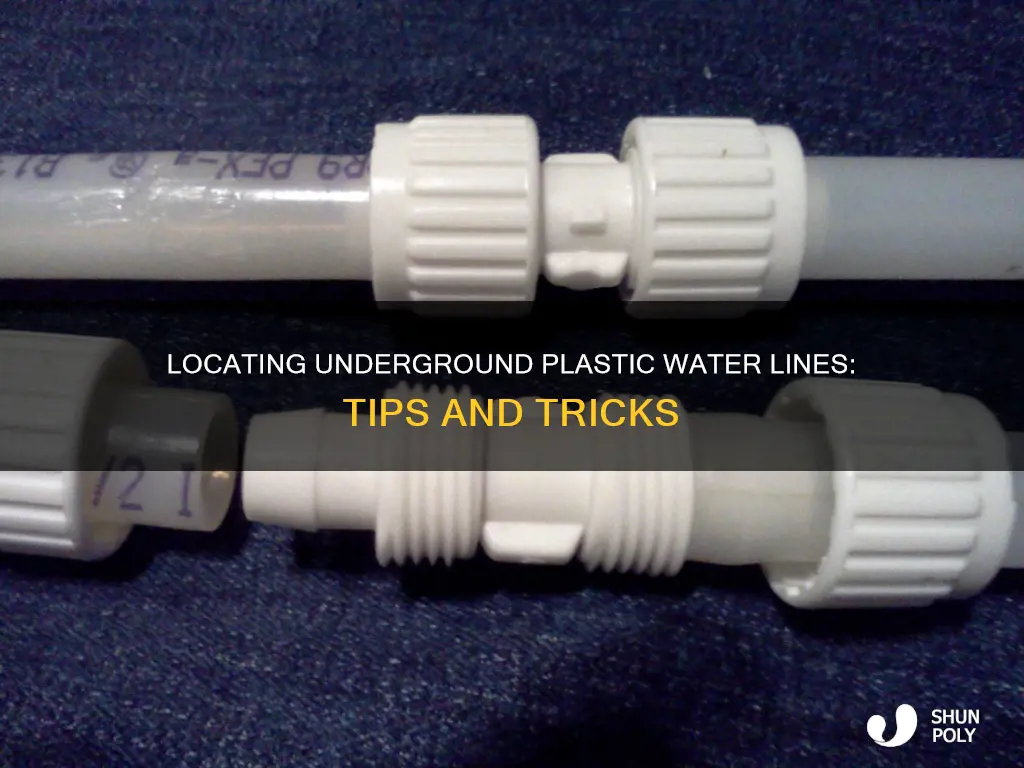 how to locate plastic water lines underground