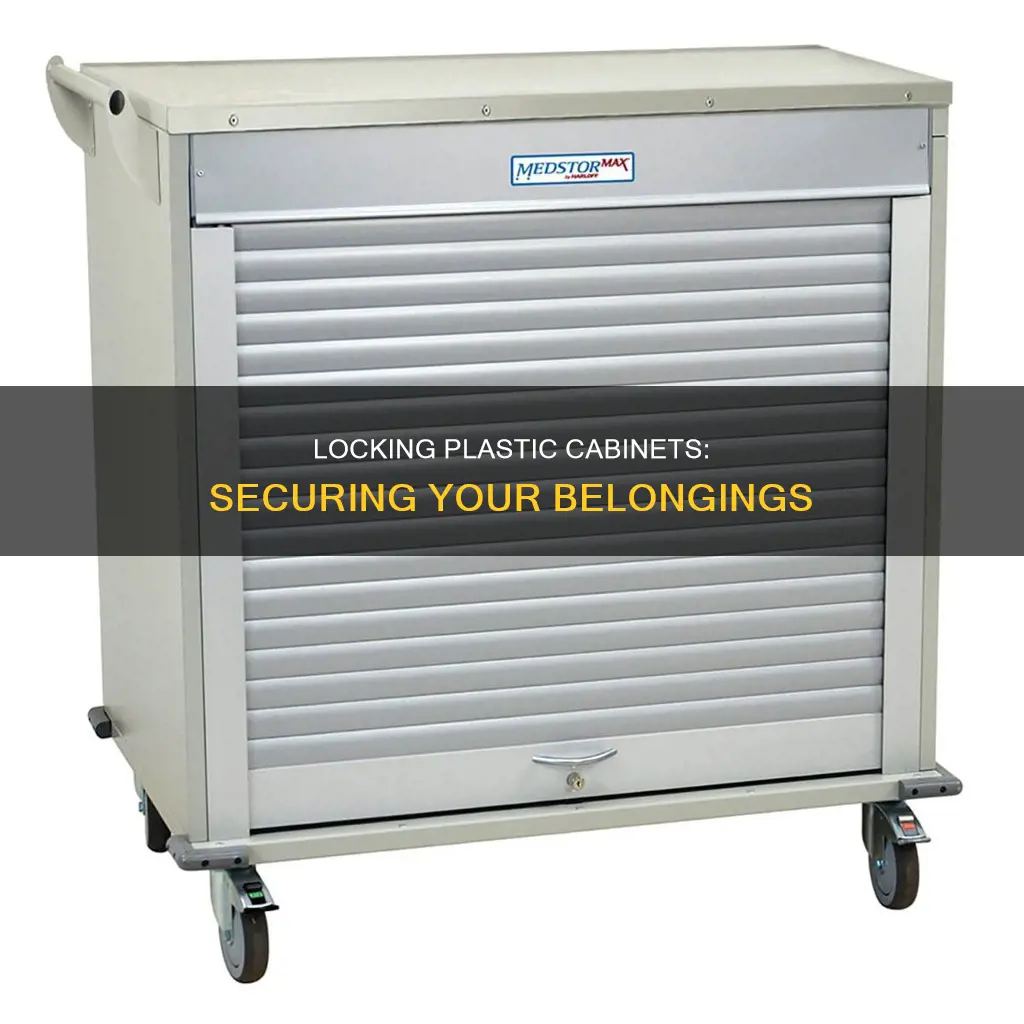 how to lock a plastic cabinet