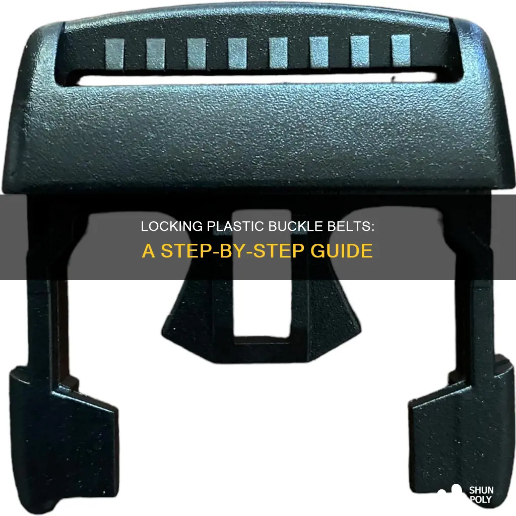 how to lock plastic buckle belt
