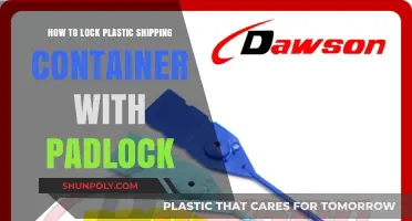 Locking Plastic Shipping Containers: Padlock Security