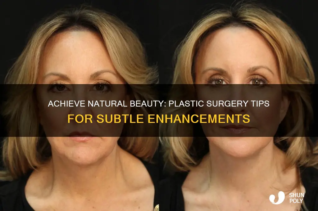 how to look natural with plastic surgery
