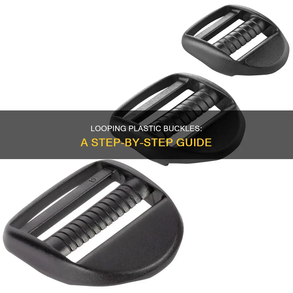 how to loop a plastic buckle