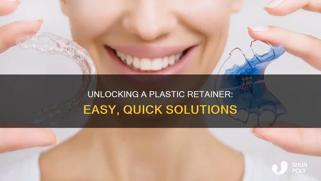 how to loosen a plastic retainer