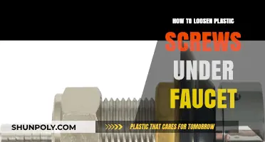 Easy Ways to Loosen Stuck Plastic Screws Under Faucet