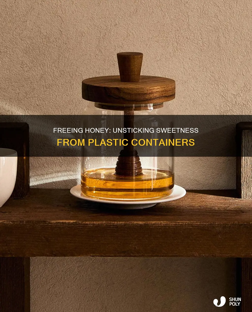 how to loosen up honey in plastic
