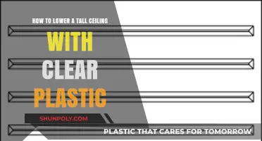 Creative Ways to Lower Tall Ceilings Using Clear Plastic Panels