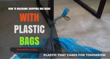 Eco-Friendly Crafting: Macramé Shopping Bag from Plastic Bags