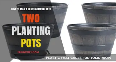 Transform a Plastic Barrel into Two Planting Pots: DIY Guide