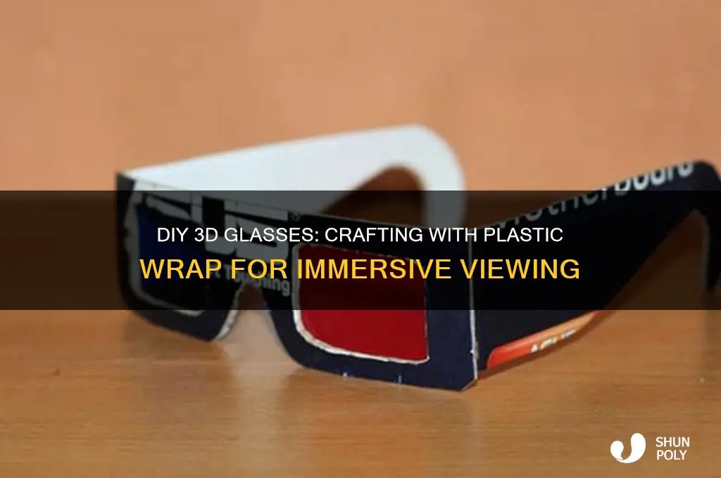 how to make 3d glasses with plastic wrap