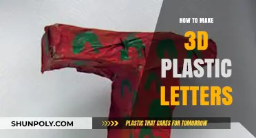 Crafting 3D Plastic Letters: A Step-by-Step DIY Guide
