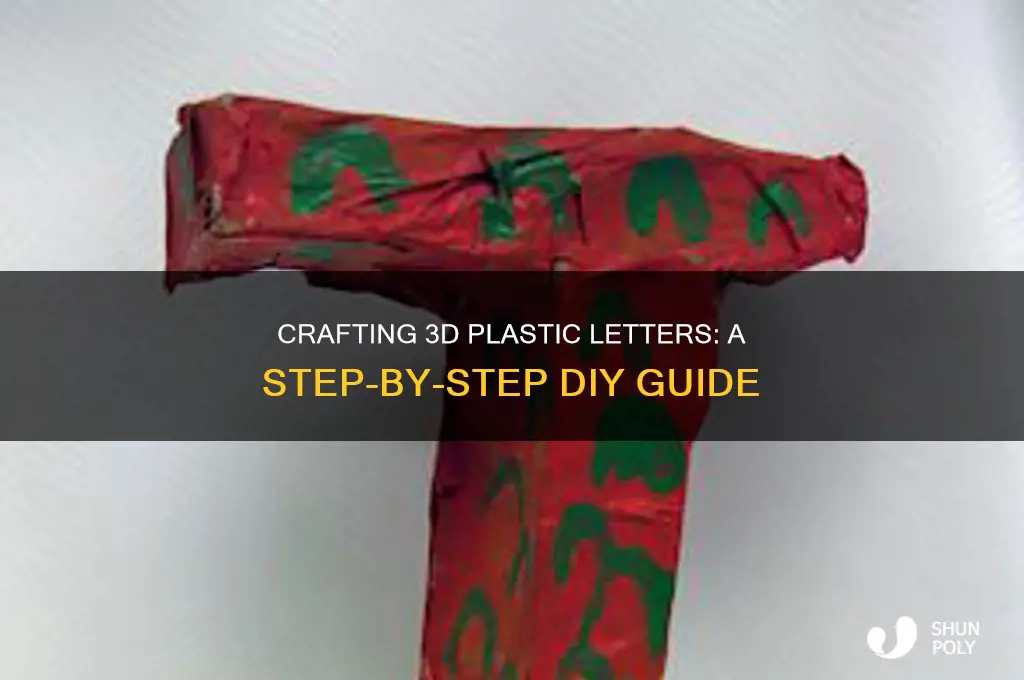 how to make 3d plastic letters