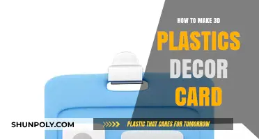 Crafting Stunning 3D Plastic Decor Cards: A Creative DIY Guide