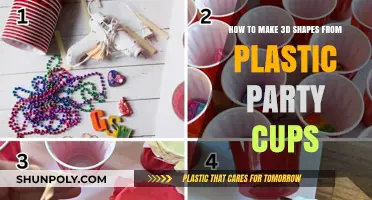 Crafting Creative 3D Shapes Using Plastic Party Cups: A DIY Guide