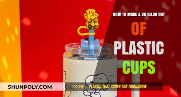 Crafting a 3D Igloo: Creative Plastic Cup DIY Project