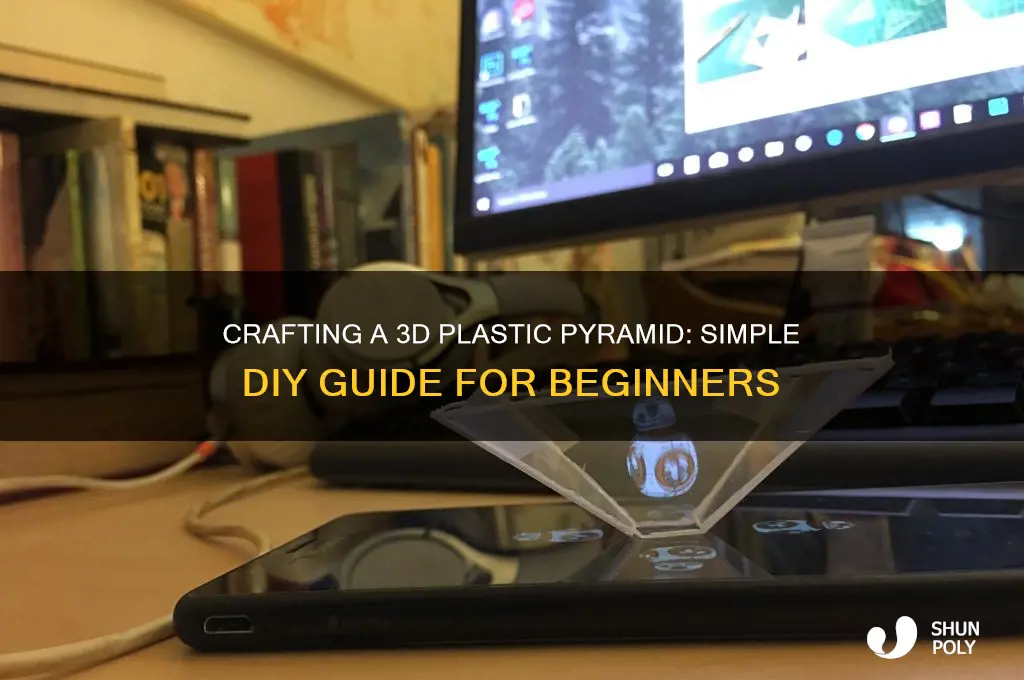 how to make a 3d plastic pyramid