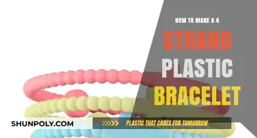 Crafting a Vibrant 4-Strand Plastic Bracelet: Easy DIY Guide