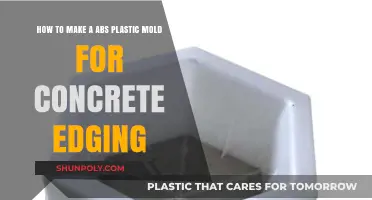 DIY ABS Plastic Mold Guide for Concrete Edging Projects