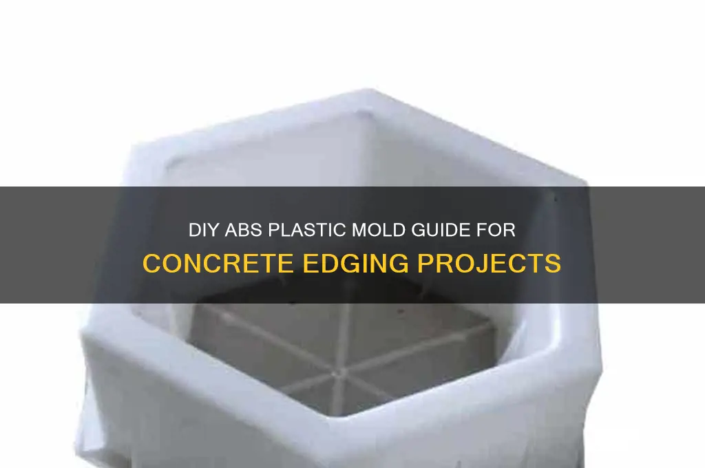 how to make a abs plastic mold for concrete edging