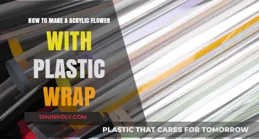Crafting Acrylic Flowers: Easy Plastic Wrap Technique Guide