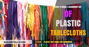 DIY Plastic Tablecloth Backdrop: Easy, Affordable, and Creative Ideas