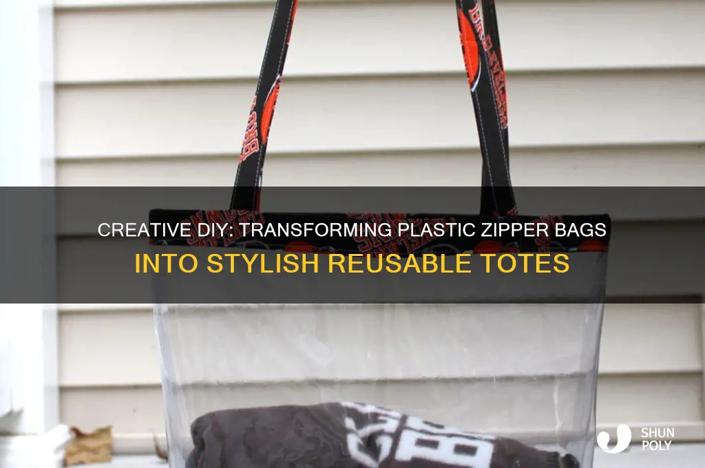 how to make a bag from plastic zipper bag