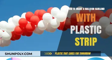 Easy DIY Balloon Garland: Using Plastic Strips for Stunning Decor