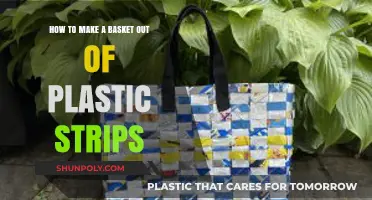 Creative Crafting: Weaving a Basket from Plastic Strips Step-by-Step
