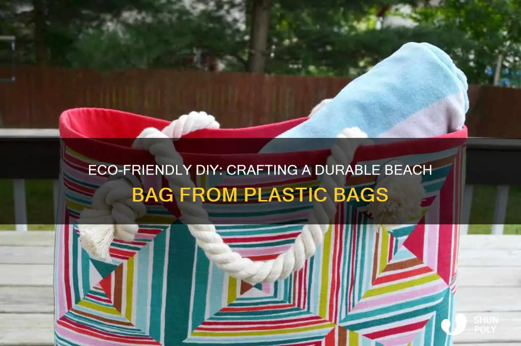 how to make a beach bag from plastic bags