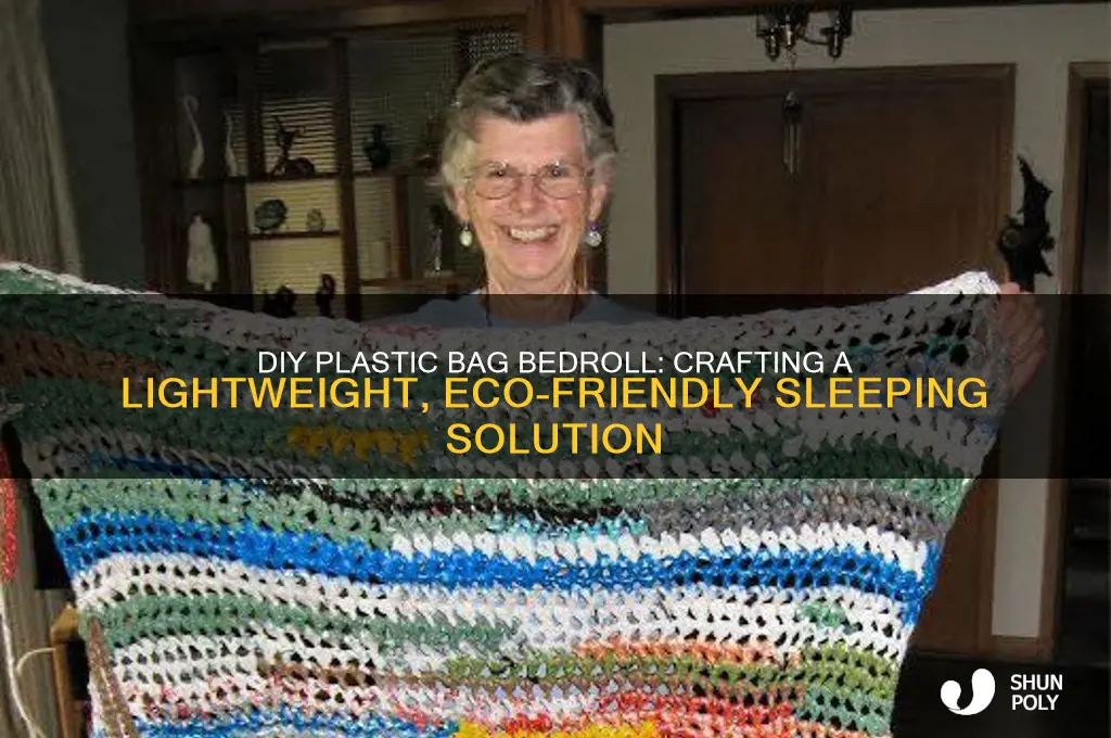 how to make a bedroll out of plastic bags