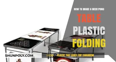 DIY Beer Pong Table: Crafting a Foldable Plastic Design Easily