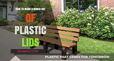 Creative DIY: Crafting a Durable Bench from Recycled Plastic Lids