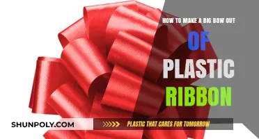 Crafting a Stunning Oversized Bow with Plastic Ribbon: Easy DIY Guide