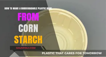 Craft Eco-Friendly Bowls: DIY Biodegradable Plastic from Corn Starch