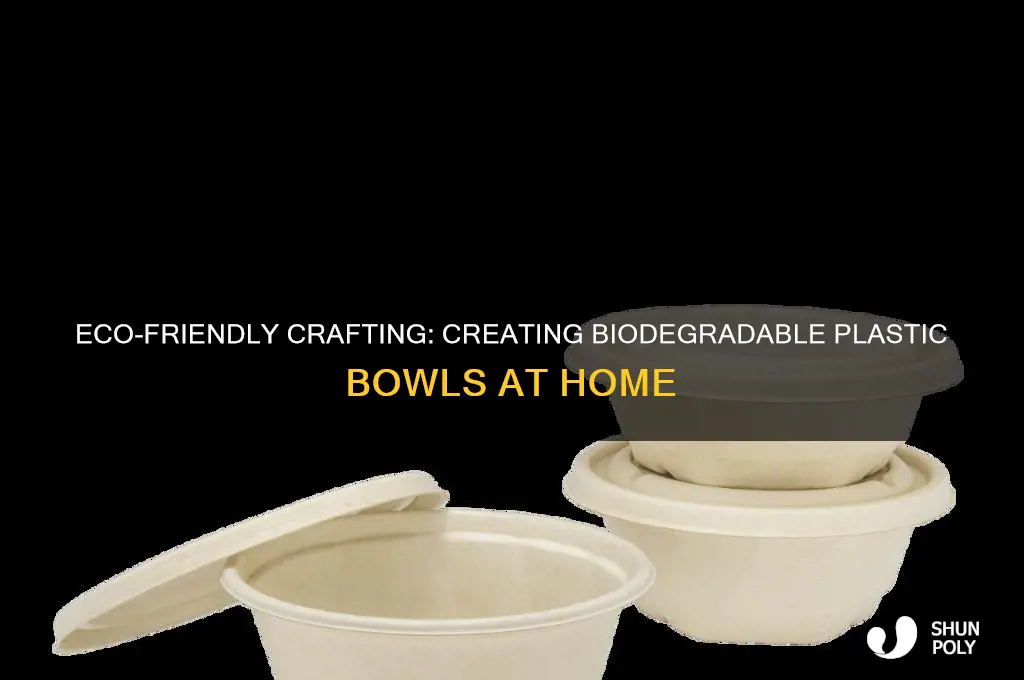 how to make a biodegradable plastic bowl