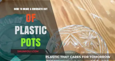 DIY Birdbath: Crafting a Plastic Pot Oasis for Feathered Friends
