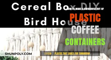 Creating Birdhouses from Recycled Coffee Containers
