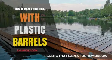 DIY Boat Dock: Build with Plastic Barrels for Easy Access