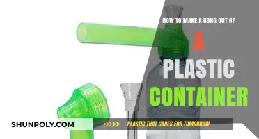 Crafting a Bong: Plastic Container Transformation