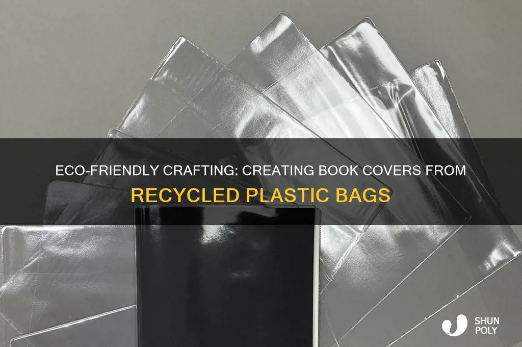 how to make a book cover out of plastic bags