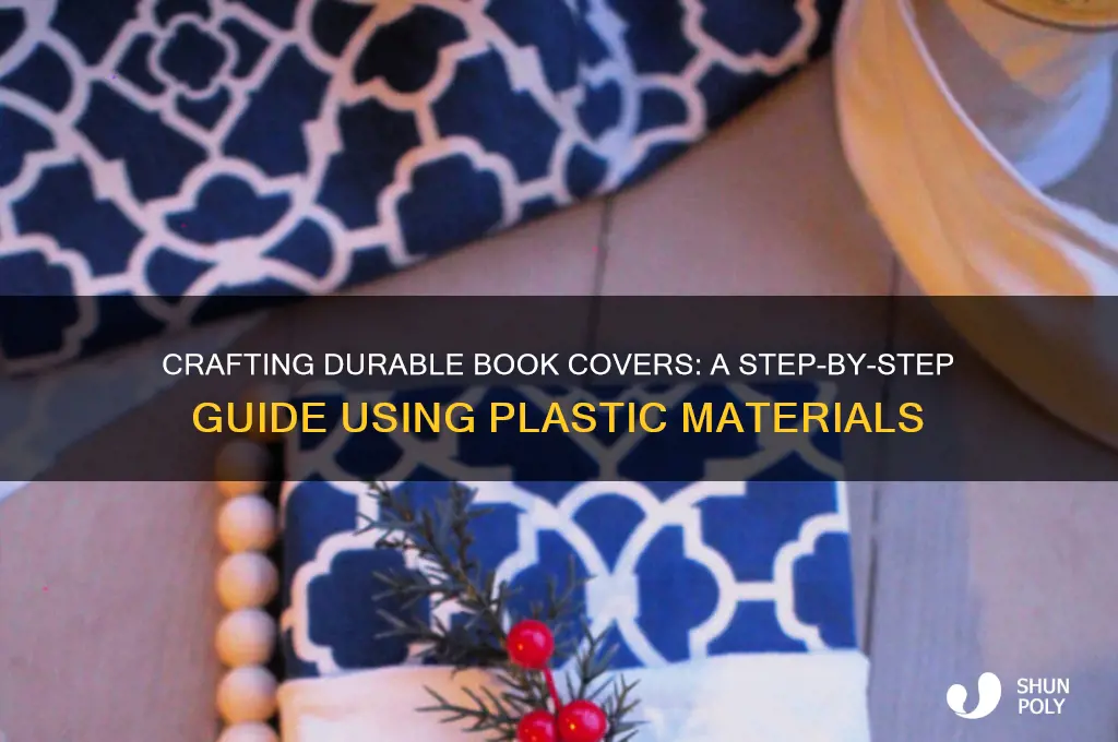how to make a book cover out of plastic