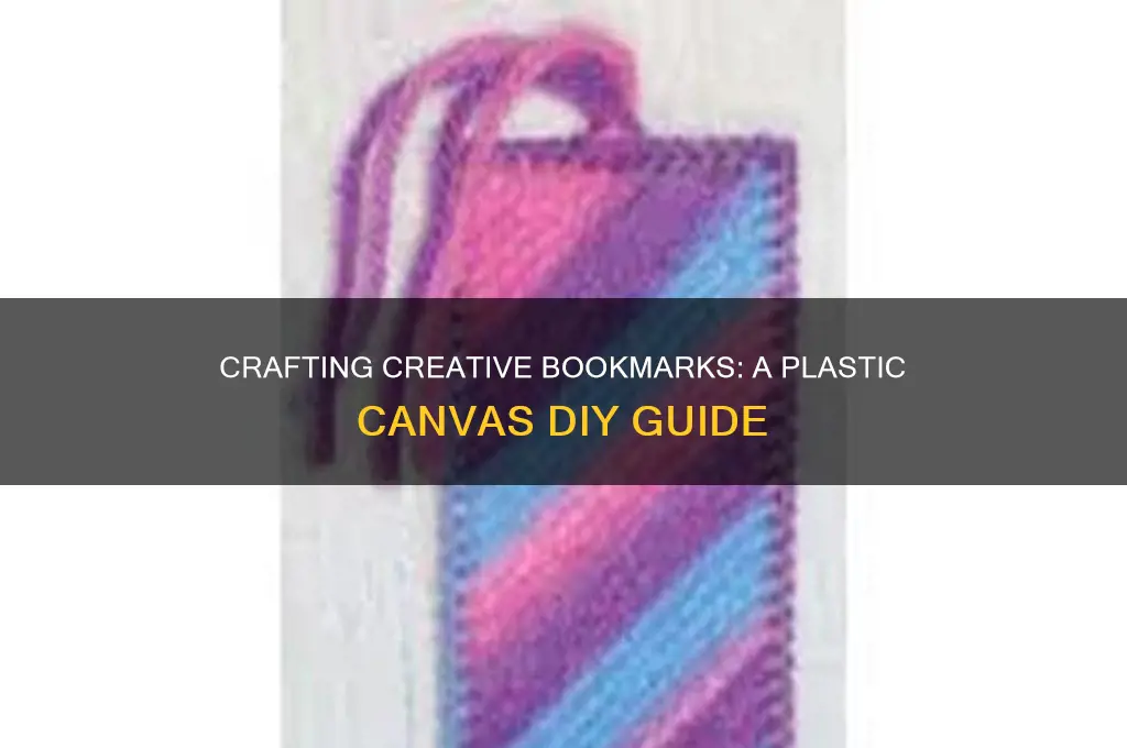 how to make a bookmark with plastic canvas