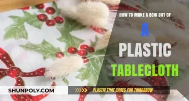 Crafting a Festive Bow from a Plastic Tablecloth: Easy DIY Guide