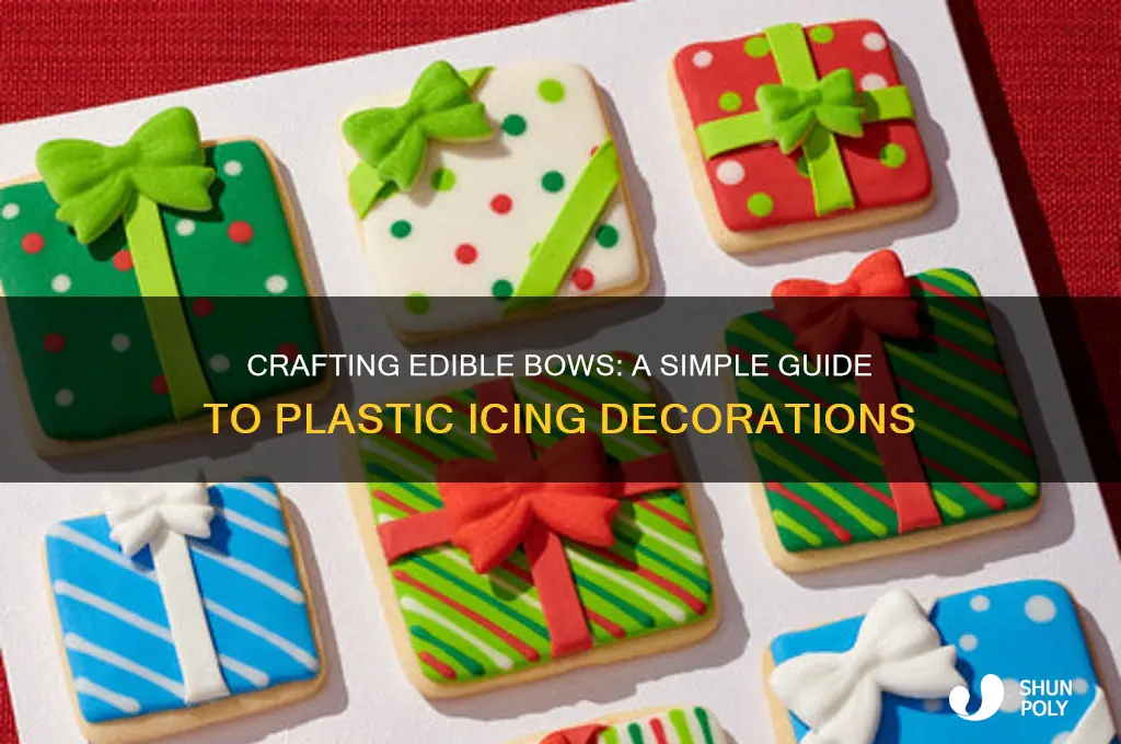 how to make a bow out of plastic icing