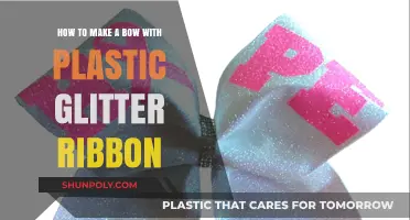 Crafting a Sparkling Bow with Plastic Glitter Ribbon: Easy DIY Guide
