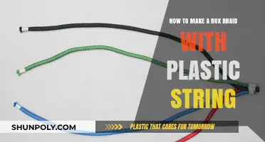 Creative DIY Box Braids: Crafting with Plastic String Step-by-Step