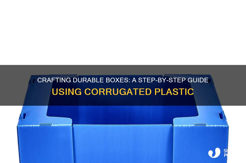 how to make a box out of corrugated plastic